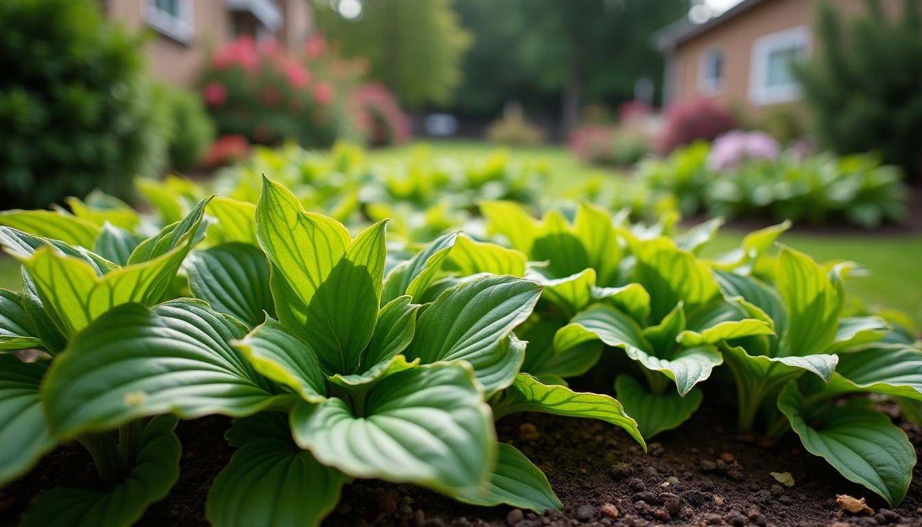 Hosta bed eaten down to stubs