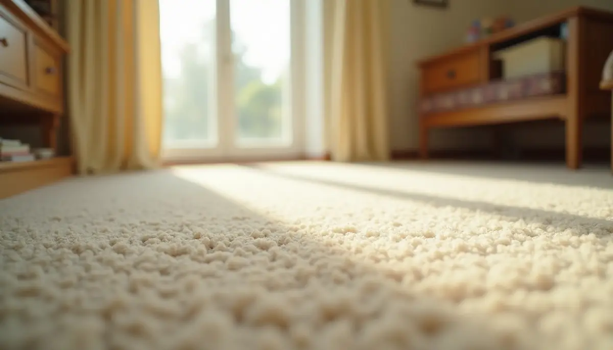 Carpet edge along a skirting board