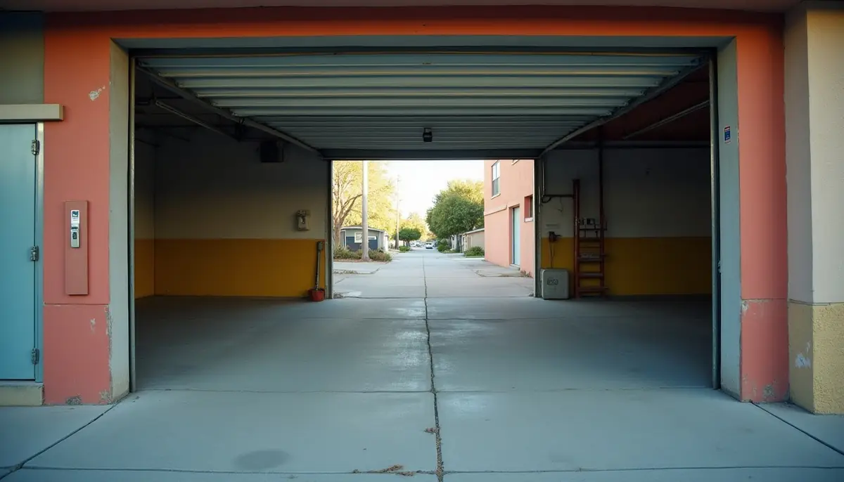 Gap under a garage door at ground level