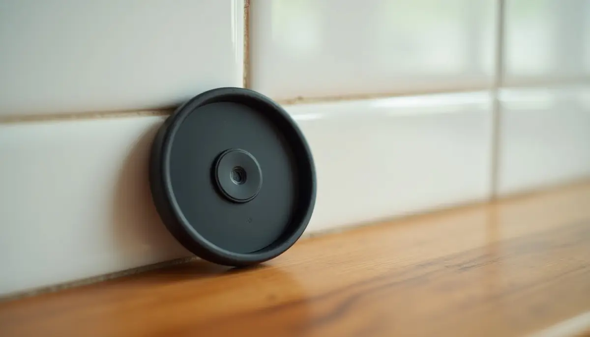 Ant bait station on a kitchen counter